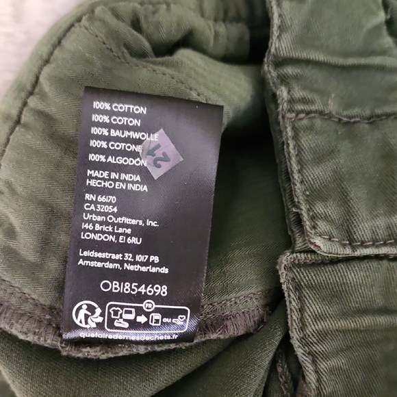 NWT Free People Forest Green Wide Leg Ankle Pants-Size XL - Picture 4 of 8